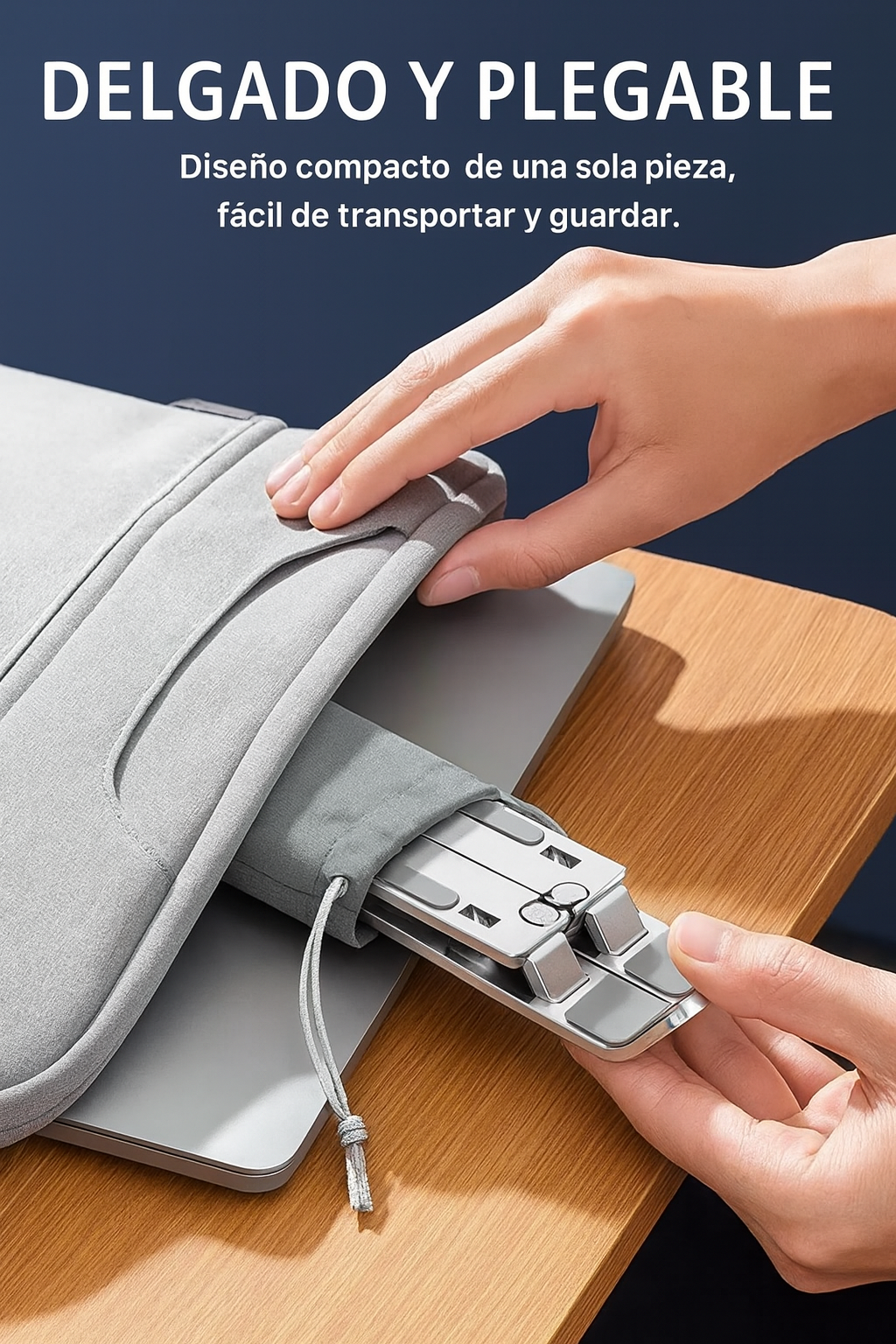 Soporte ergonómico de aluminio para portátil | Deskery™