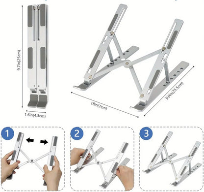 Soporte ergonómico de aluminio para portátil | Deskery™